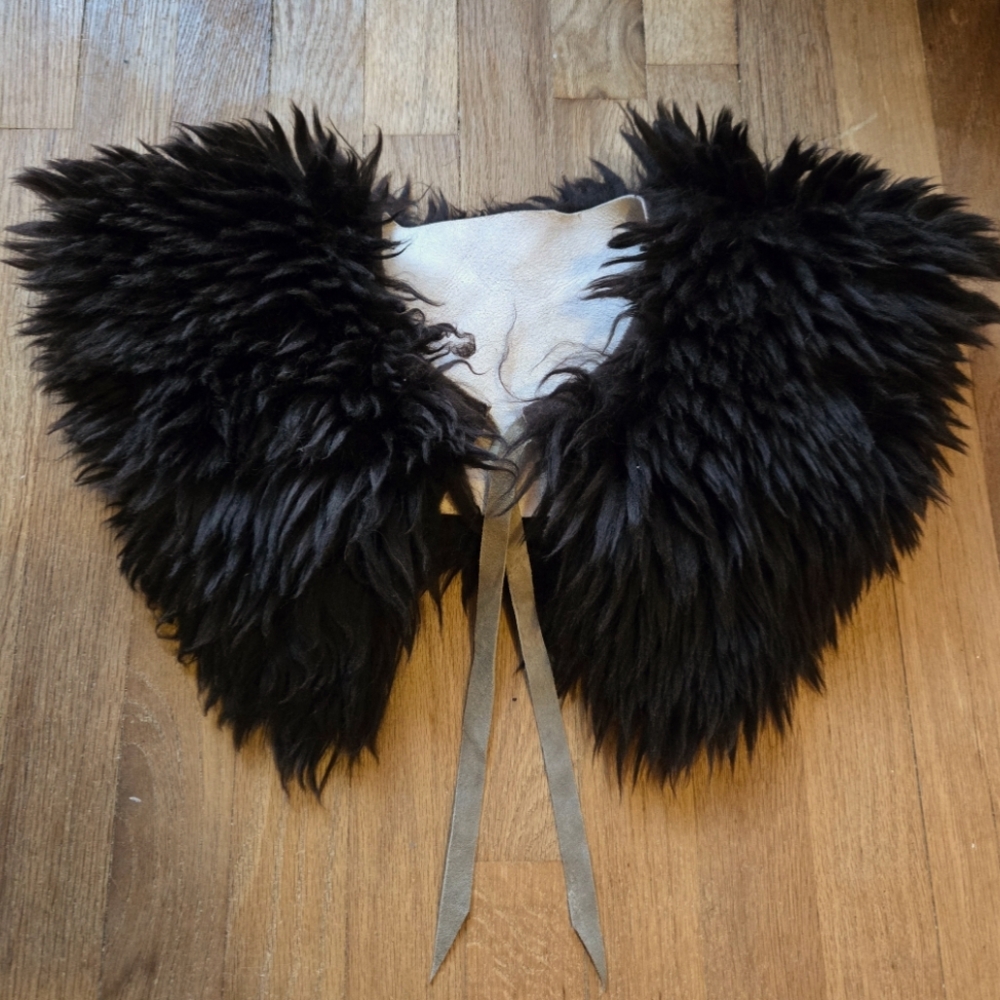 Ida and Moon ceremony sheepskin collar